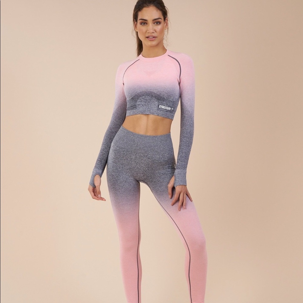 Gymshark OMBRÉ seamless crop top; sold out online!